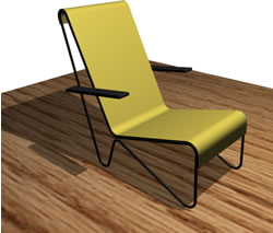 Chair in 3d