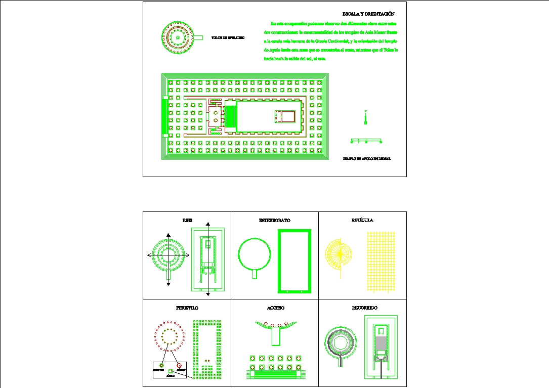 Comparativa Templo de Apolo - Tolos