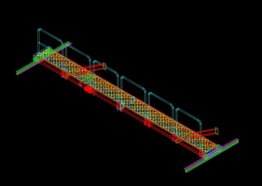 Bridge crane for homogenizer