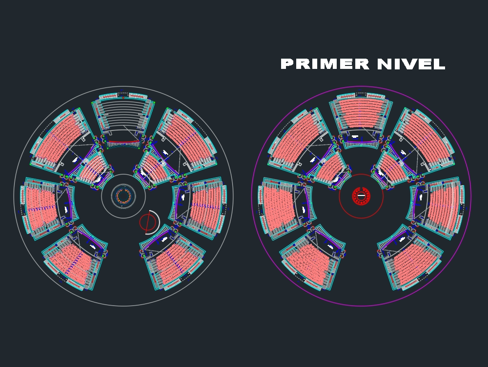 Movie theaters - circular multiplex