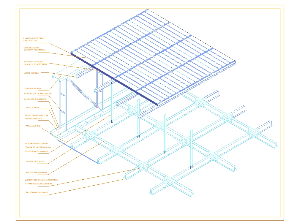 Detail Suspended Ceiling System With Plate In Autocad Cad