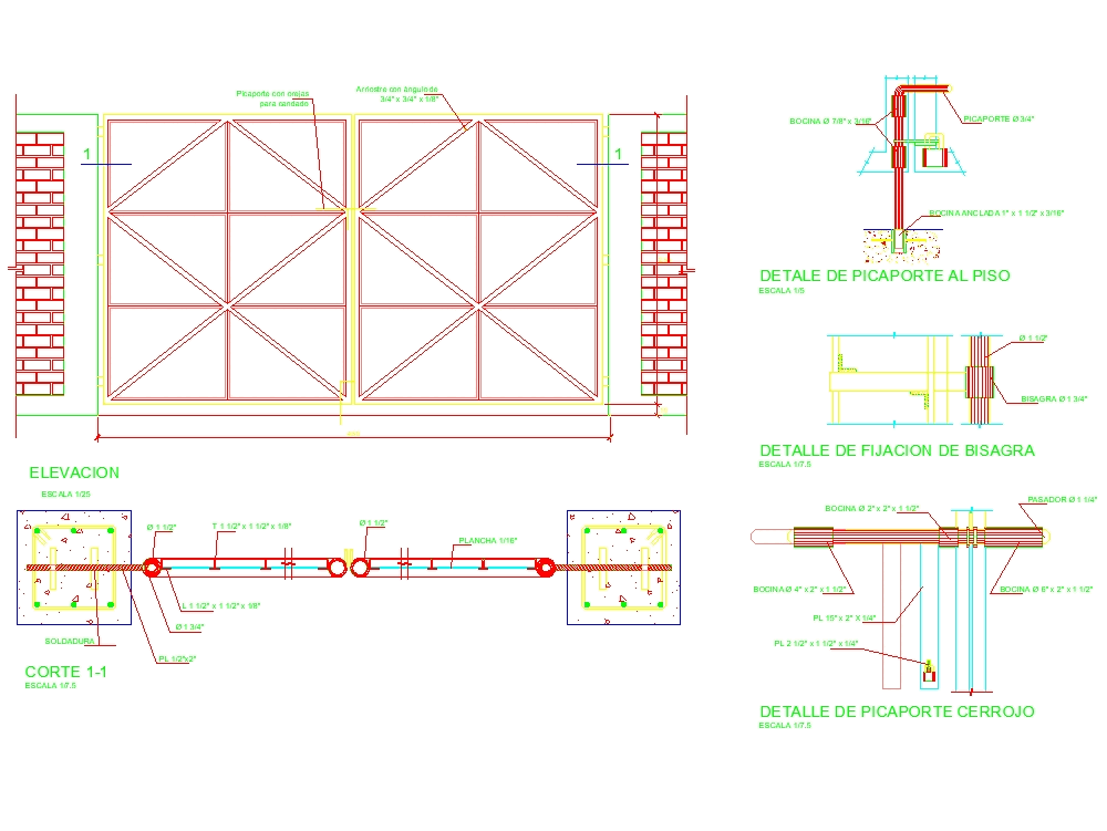 Detail Garage Iron Door In Autocad Cad Download 47 01 Kb