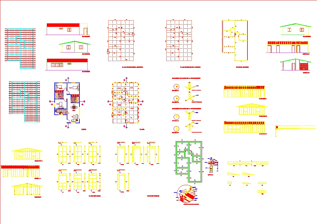 Wooden house in AutoCAD | CAD download ( KB) | Bibliocad
