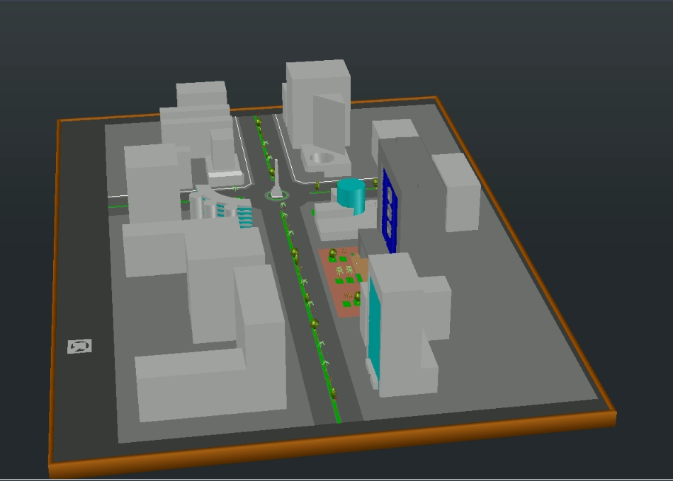 3d urban section