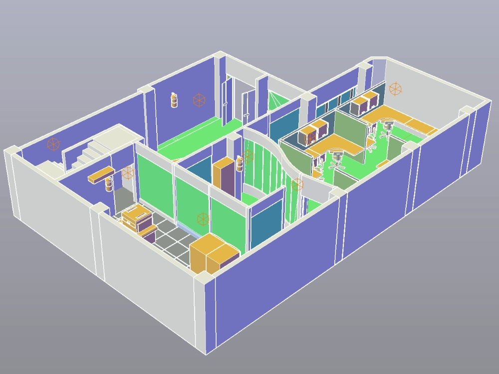 3D-Büroplan
