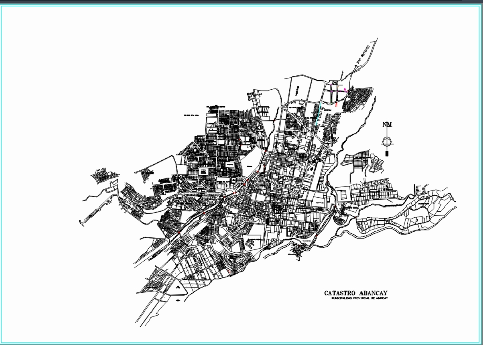 Cadastre of the city of Abancay