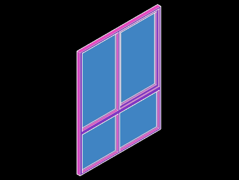 Window - bay window in 3d.