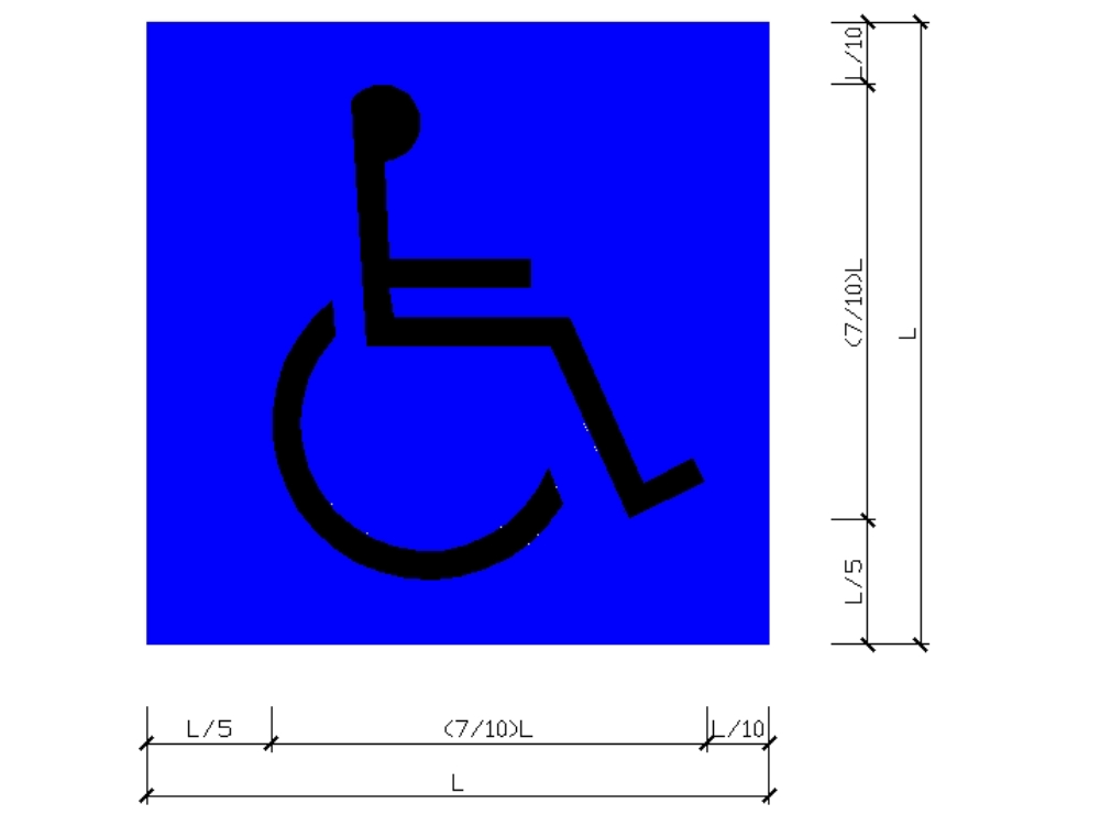 Símbolo de  accesibilidad.