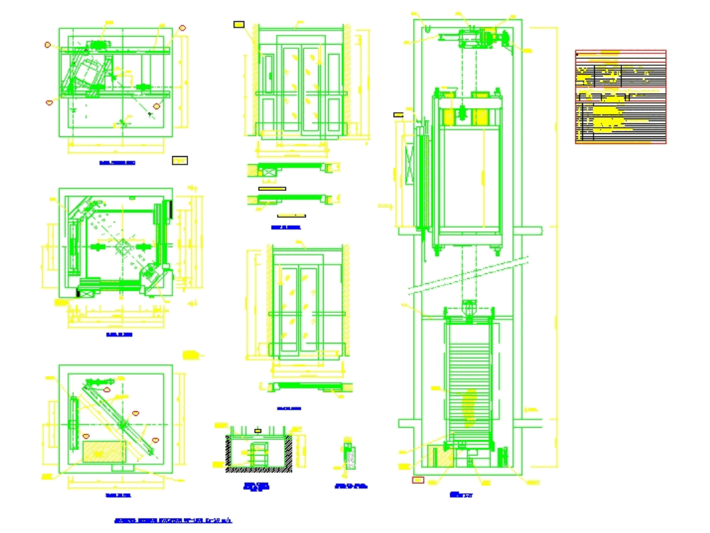 Ascensor Forat Lliure Interior En Autocad Cad 349 9 Kb Bibliocad