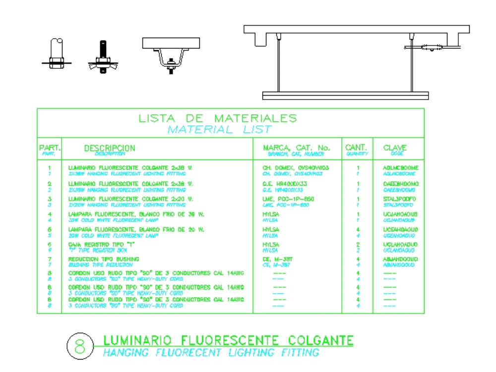 Hanging fluorescent light in AutoCAD | CAD download (134.9 ... block diagram of computer 