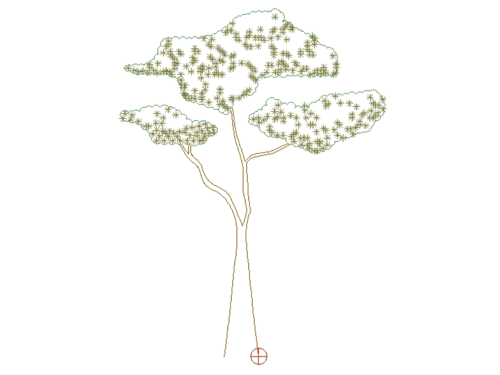 Tree 2D elevation
