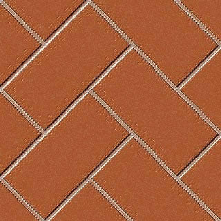 Ceramic begun in diagonal redish