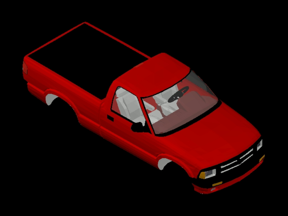 Camioneta Chevy Blazer en 3D.