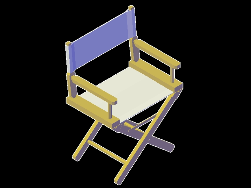 Chaise longue en 3D.