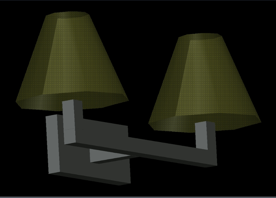 Lampe double 3D