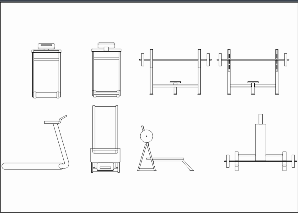 Aparato Para Gimnasios En Autocad Descargar Cad 2624 Kb Bibliocad 0956