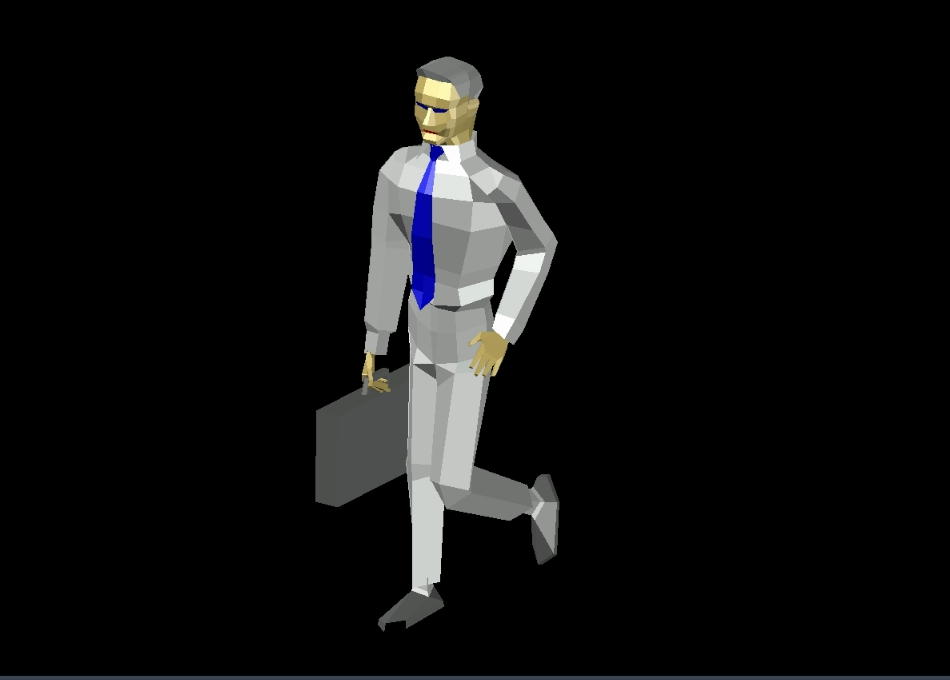 Hombre caminando 3D