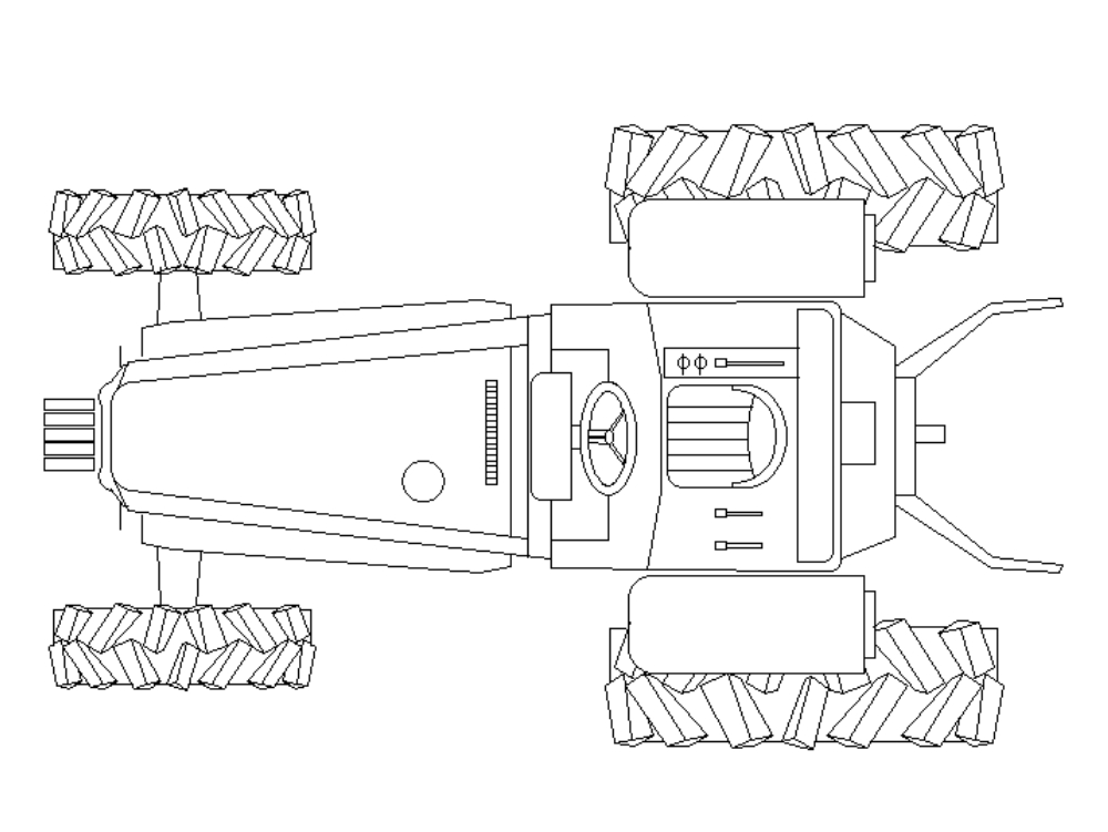 Tractor agrícola.