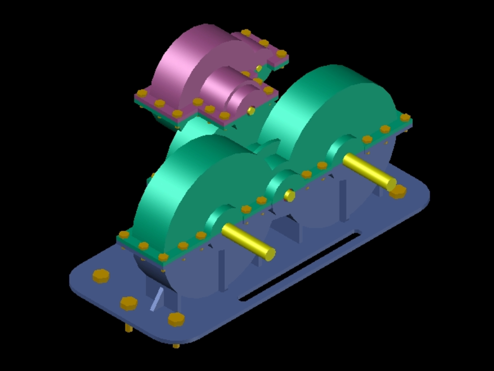 Speed reducer in 3d.