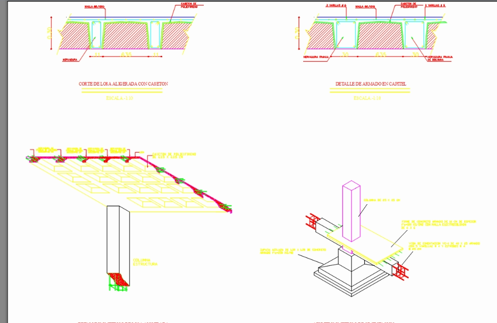 Complete  plane of foundation and flagstones