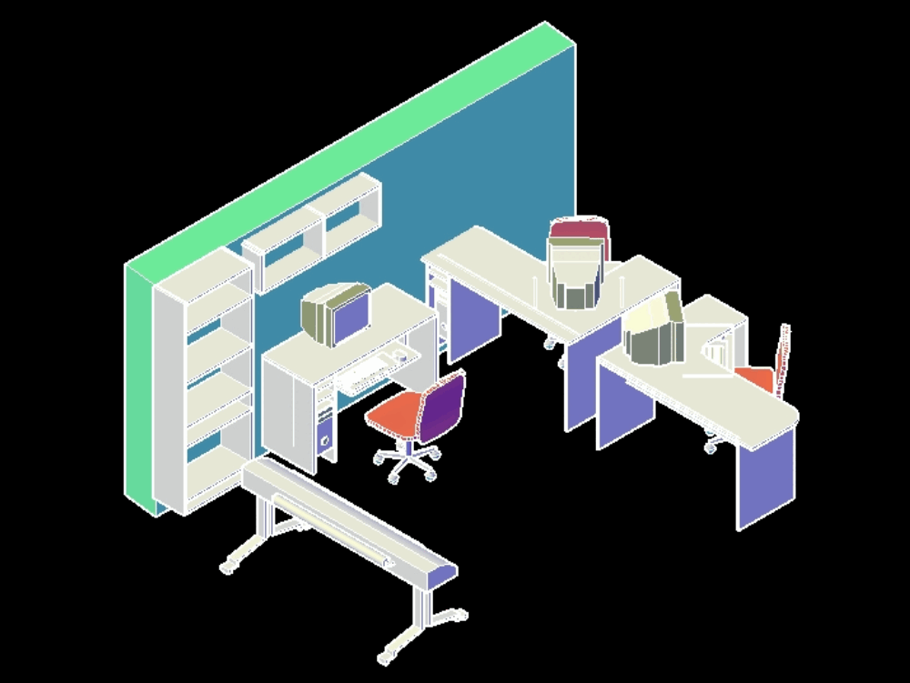 Oficina arquitecto 3d
