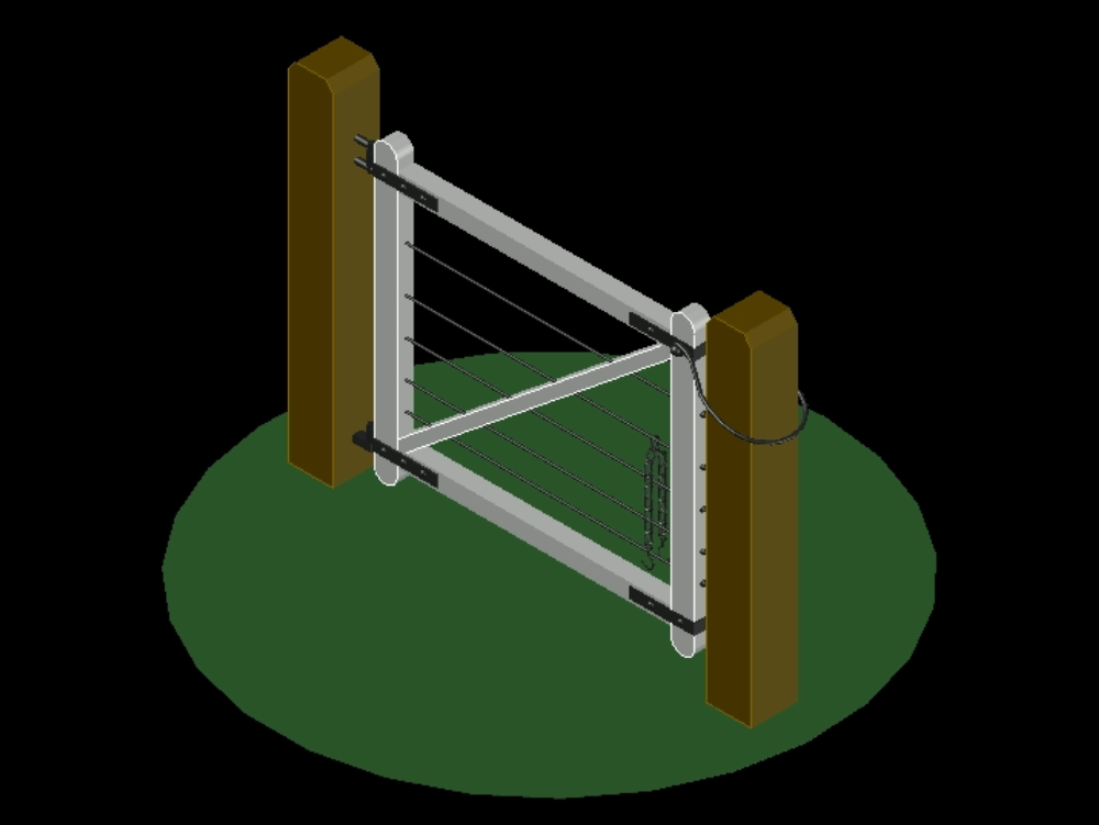 Cantabrian gate in 3d.