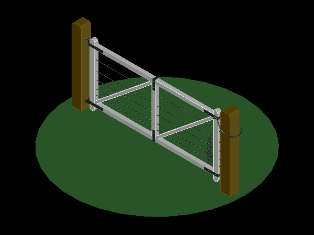 Cantabrian gate in 3d.