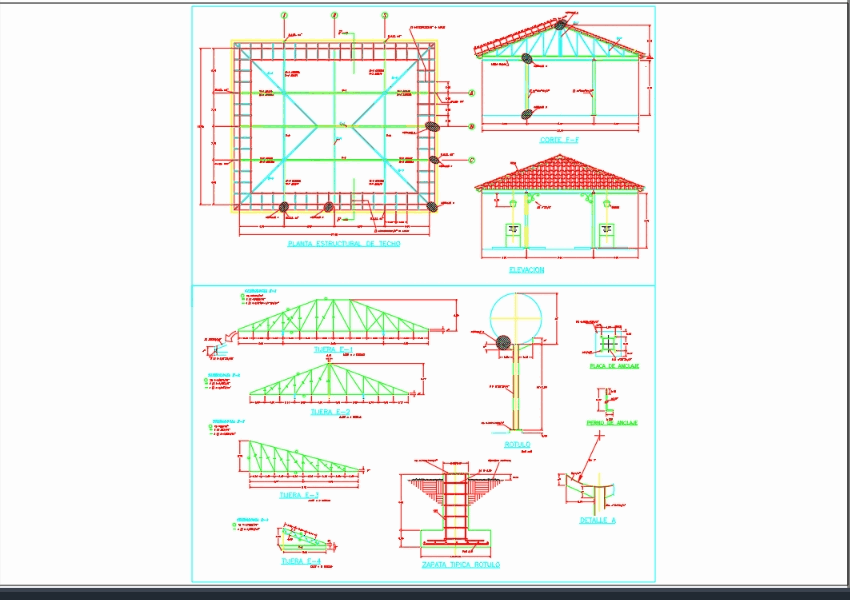 Estacion de servicio en AutoCAD | Descargar CAD (282.5 KB) | Bibliocad