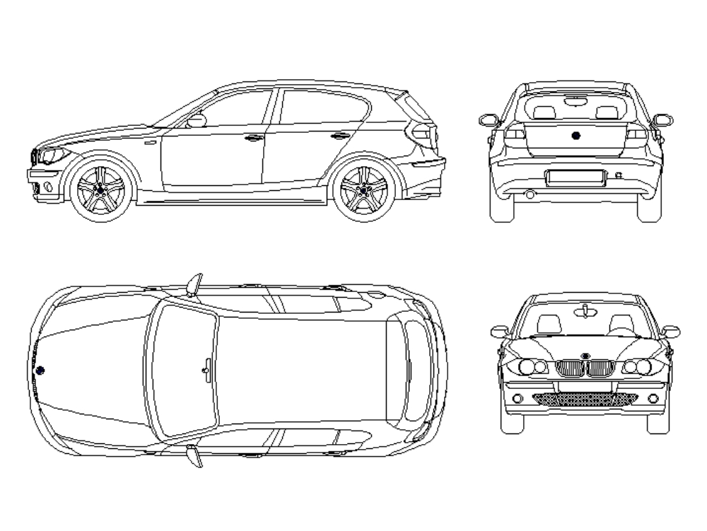 Automóvil BMW serie 1.