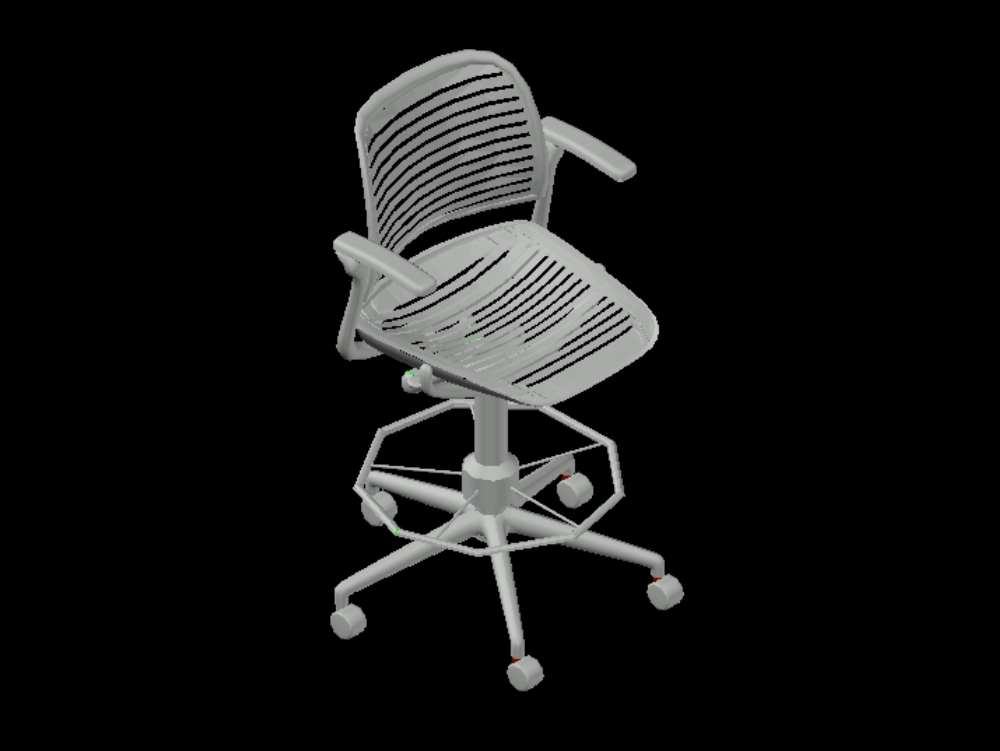 Chair for desk in3d