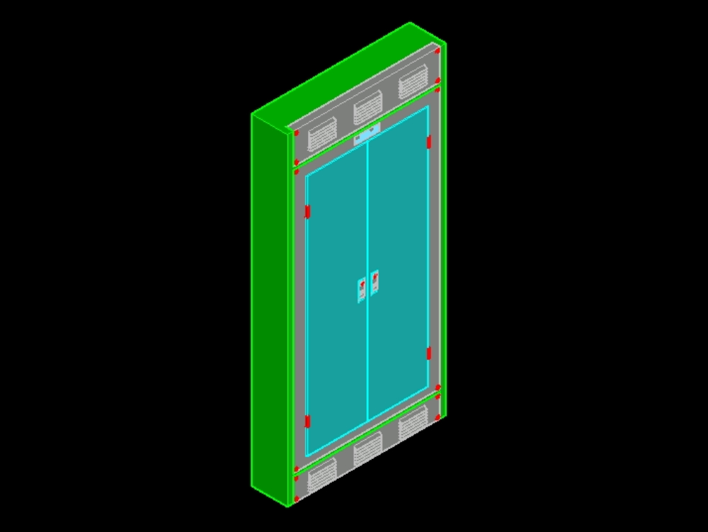 i-line electrical panel in 3d.