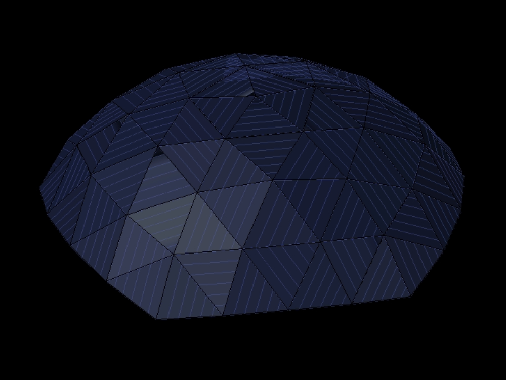 Couverture géodésique en 3D.