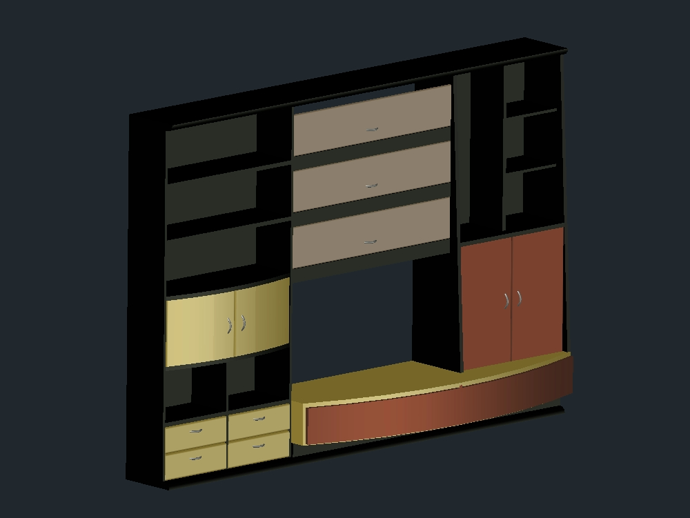 Mueble tipo modular 3D