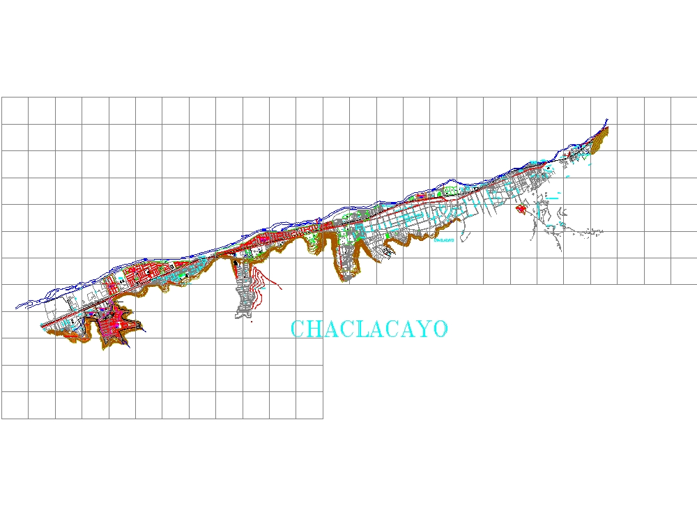 Karte des Bezirks Chaclacayo