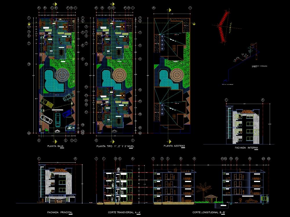 Bâtiment Des Départements Dans AutoCAD | Téléchargement CAD (1.1 MB ...