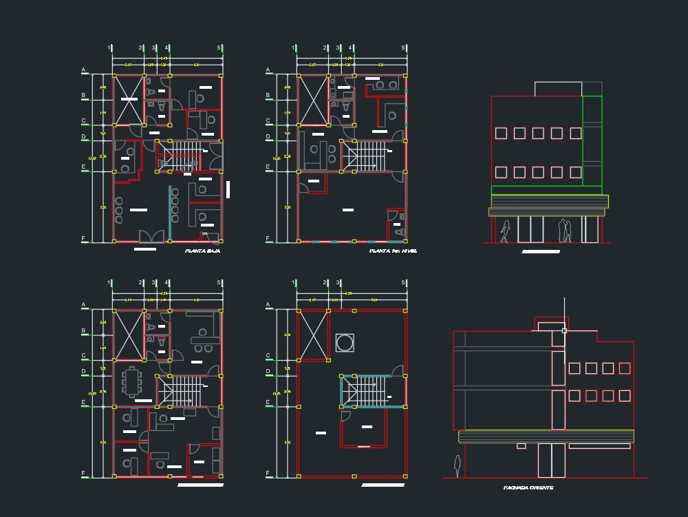 Immeuble De Bureaux Dans Autocad Téléchargement Cad 1055 Kb Bibliocad 4221