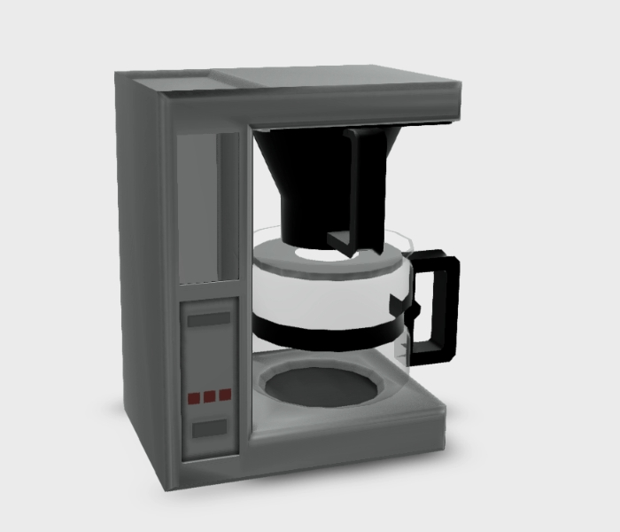 Electric coffee pot 3d
