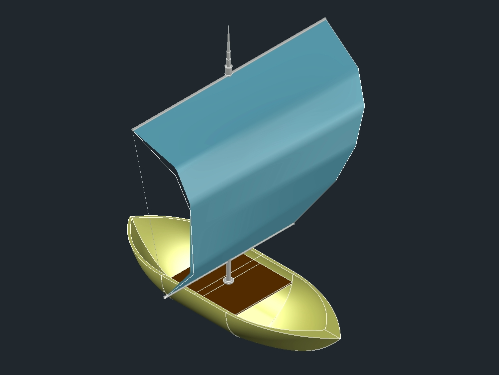 3D-Segelboot