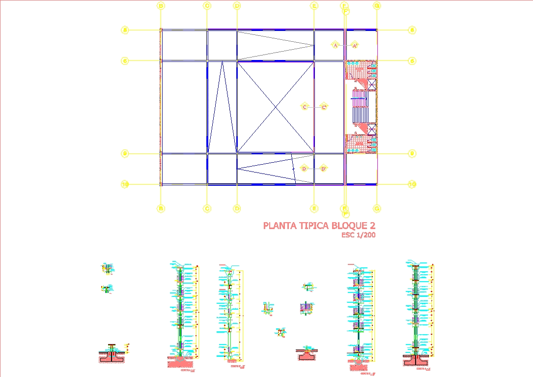 Block of ramps in AutoCAD | CAD download (623.17 KB) | Bibliocad