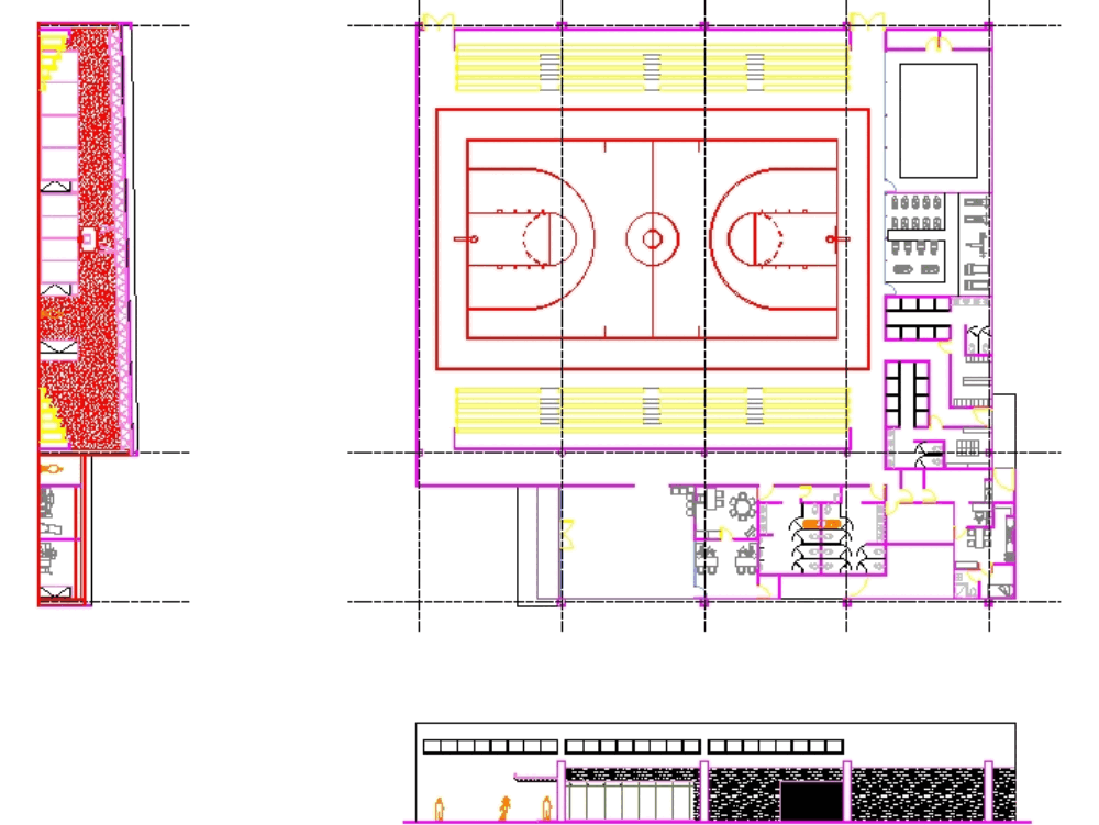 Gimnasio en AutoCAD Descargar CAD (488.62 KB) Bibliocad