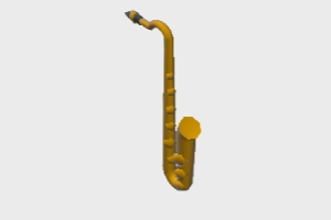 Saxofón 3d