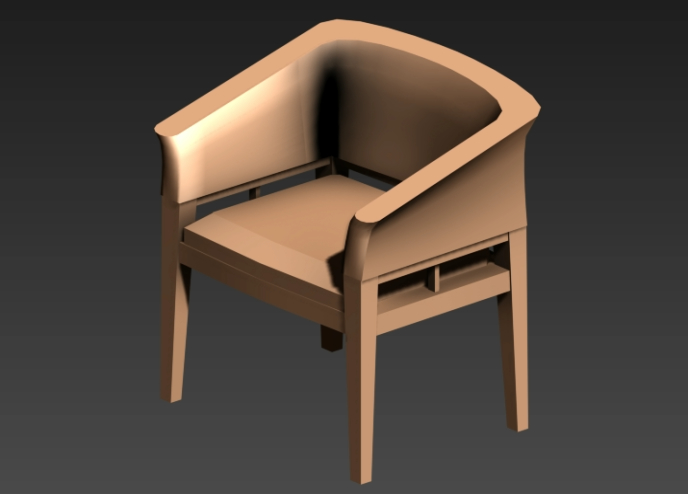Upholstered chir 3d