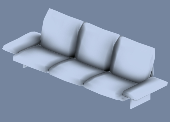 Armchair for 3 persons 3d