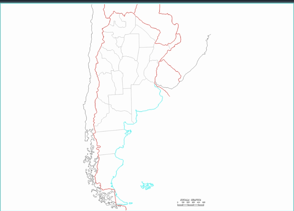mapa da argentina