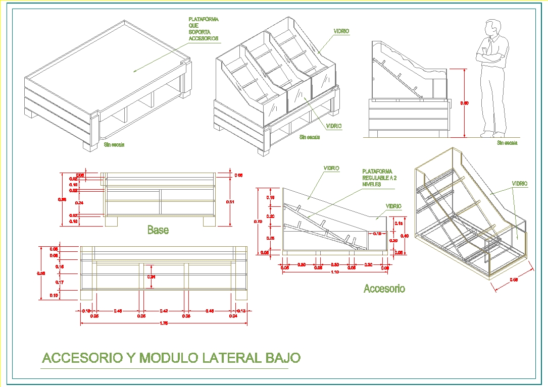Mobilier commercial modulable
