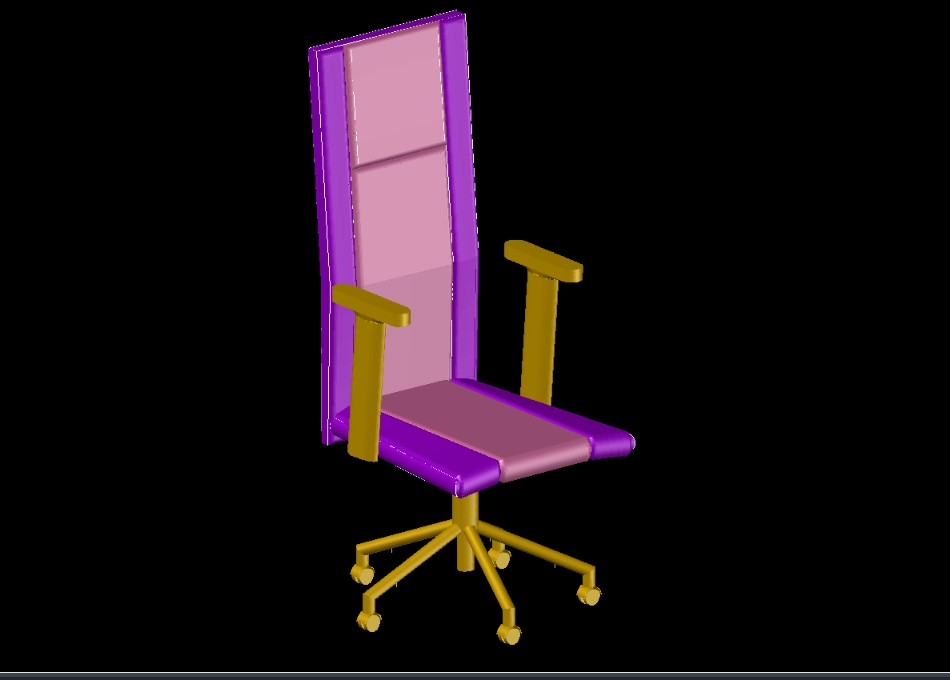 cadeira executiva 3d