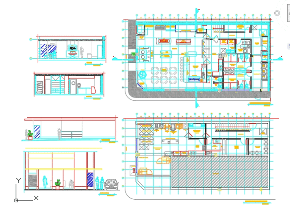 Bakery in AutoCAD  CAD download 417 75 KB Bibliocad