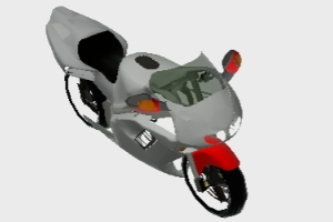 Motocicleta pistera 3d