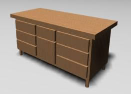 Cupboard furniture 3d