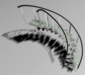 Escalera espiral 3d